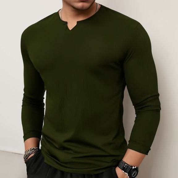 Bundles of 3 cotton knitted crew neck long sleeve shirt - Image 3