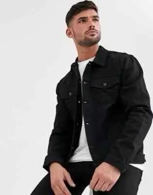 Export quality black denim jacket