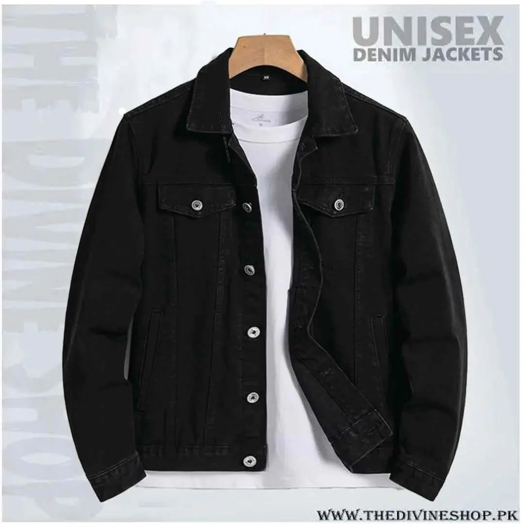Export quality black denim jacket - Image 3