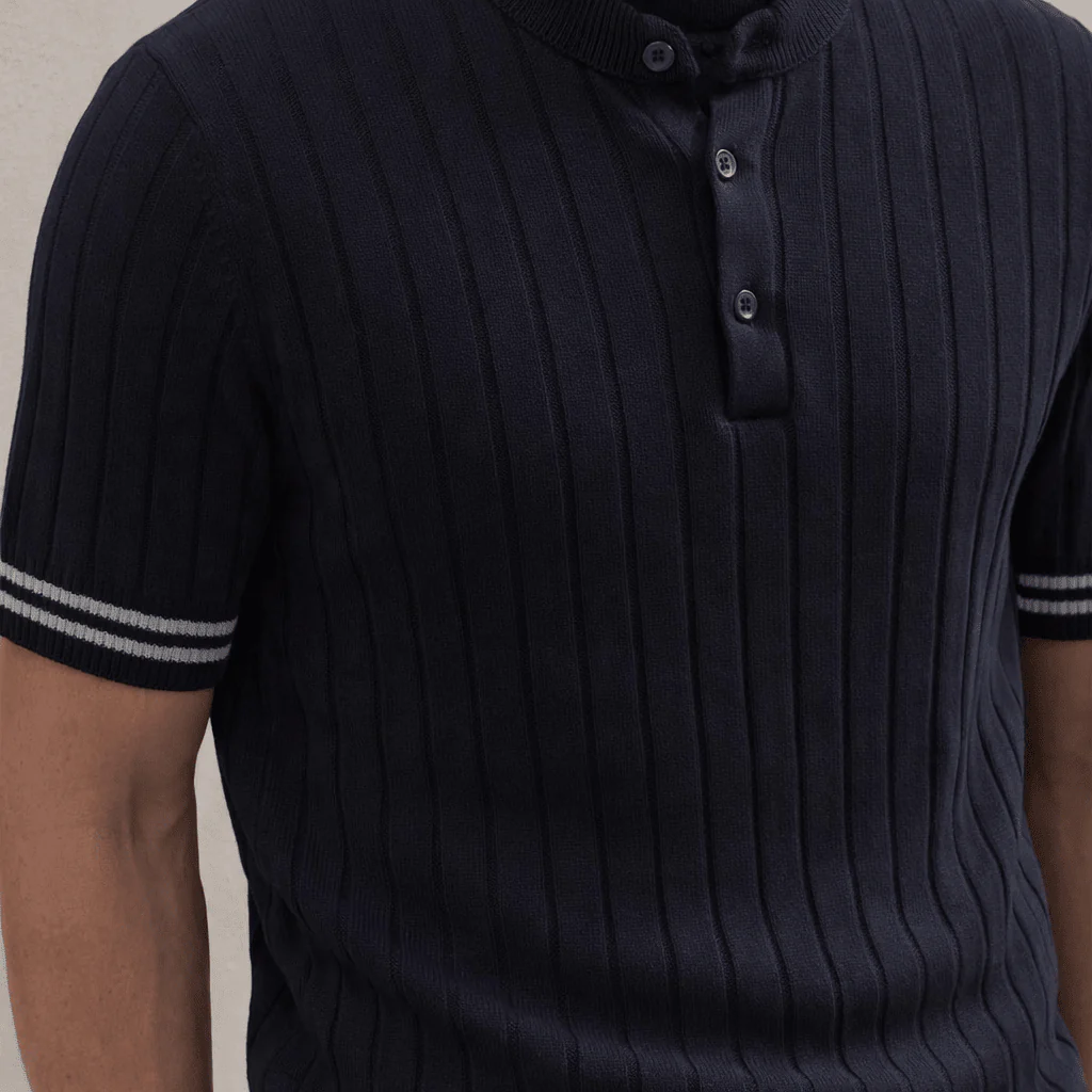 Men’s Premium Ribbed Henley T-Shirt – Short Sleeve Casual Summer Wear - Image 5