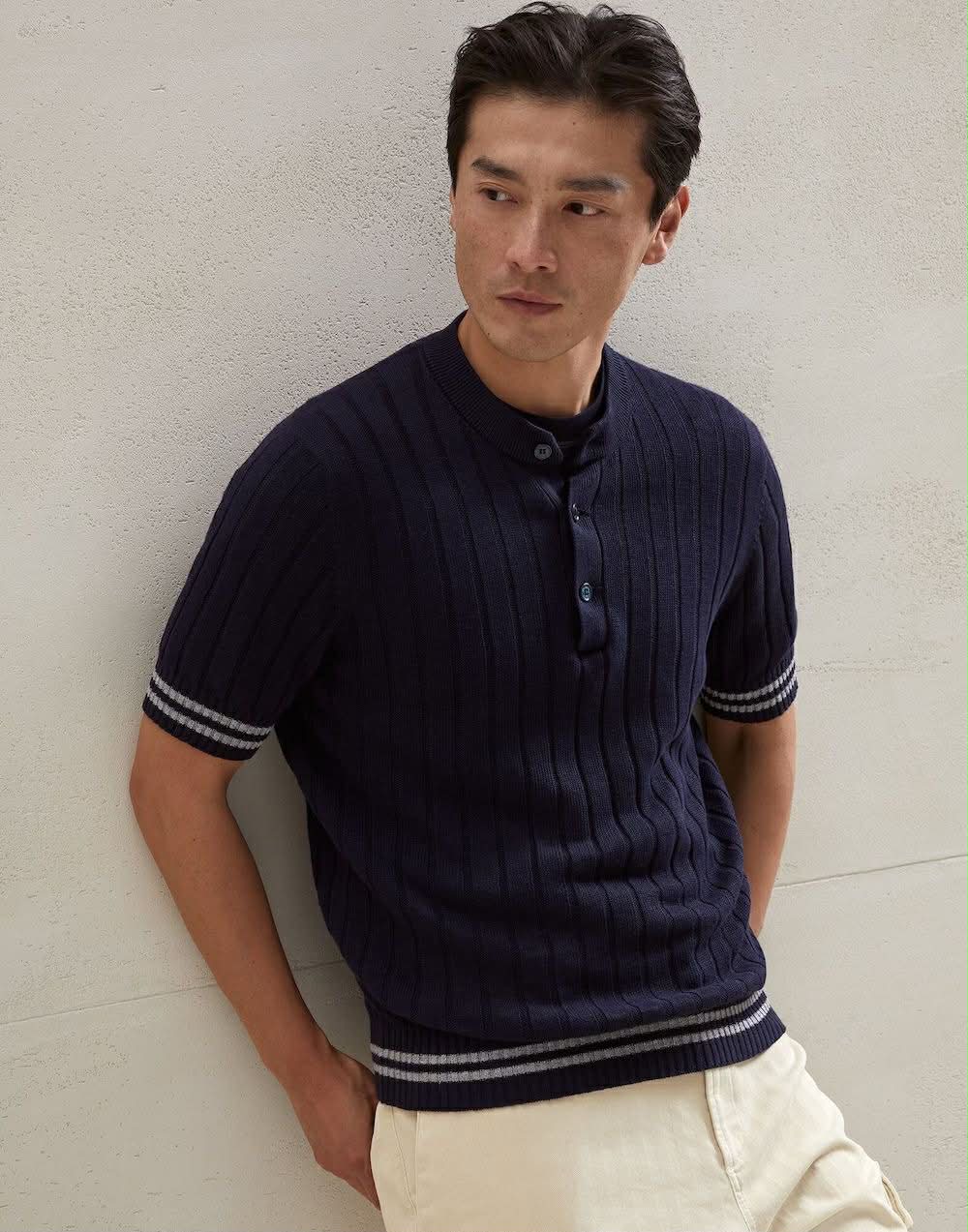 Men’s Premium Ribbed Henley T-Shirt – Short Sleeve Casual Summer Wear - Image 6